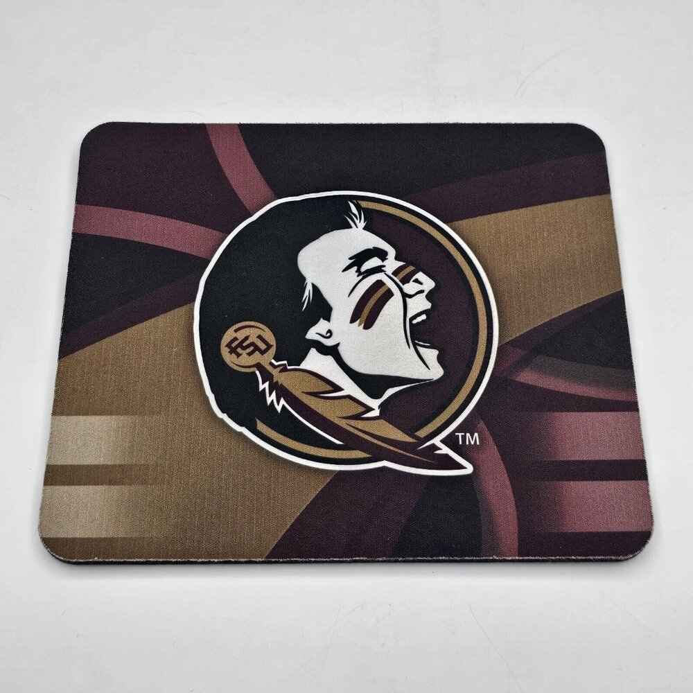 FSU Florida State University Logo Computer Mouse Pad Neoprene Seminoles Football